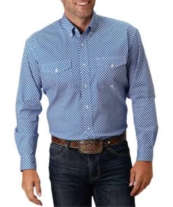 Roper Men's Diamond Star Button Down Shirt