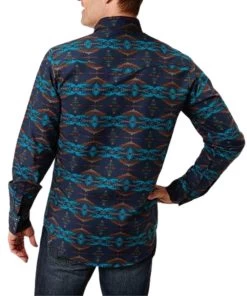 Roper Men's Aztec Snap Shirt -Ariat Store 03 001 0482 1013 b