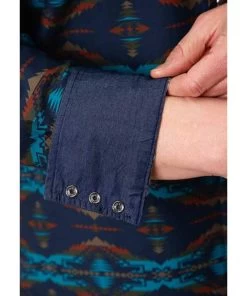 Roper Men's Aztec Snap Shirt -Ariat Store 03 001 0482 1013 c