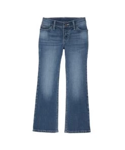 Wrangler Girls' Premium Patch Bootcut Jean