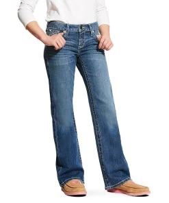 Ariat Girls' Whipstitch Boot Cut Jean