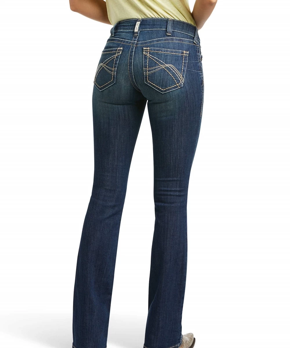 Ariat Women's R.E.A.L. Mid Rise Corinne Boot Cut Jean 2 Ariat Women's R.E.A.L. Mid Rise Corinne Boot Cut Jean - Image 2