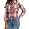 Ariat Girls' REAL Plaid Snap Shirt