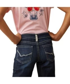 Ariat Girls' R.E.A.L. Ryki Wide Leg Jean -Ariat Store 10043205 pocket