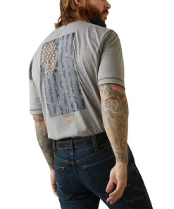 Ariat Men's Rebar Reflective Flag Tee -Ariat Store 10043324 back