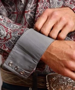 Stetson Men's Paisley Snap Shirt -Ariat Store 11 001 0425 0366 c