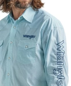 Wrangler Men's Logo Snap Shirt -Ariat Store 112324643 c
