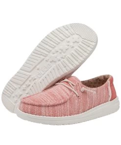Hey Dude Youth Coral Wendy Stretch Shoe