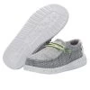 Hey Dude Youth Stone White Wally Sox Shoe