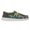 Hey Dude Youth Taupe Camo Wally Sox Shoe