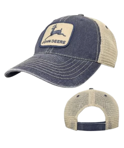 John Deere Stone Washed Logo Cap