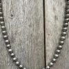J. Forks Designs 16" Oxidized Bead Necklace