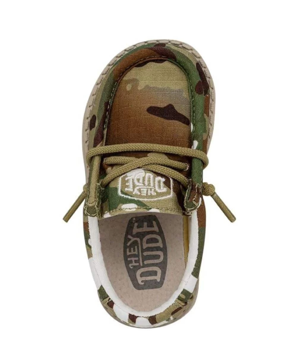 Hey Dude Toddler Multi Camo Wally Shoe 2 Hey Dude Toddler Multi Camo Wally Shoe - Image 2