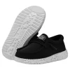Hey Dude Toddler Black Wally Slub Canvas Shoe