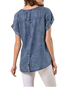 Doe & Rae Women's Denim Shirt -Ariat Store 40193T back