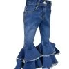 Cowboy Hardware Girls' Ruffled Flared Jean