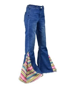Cowboy Hardware Girls' Serape Bell Bottom Jean