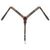 Weaver Leather Turquoise Cross Beaded Breast Collar