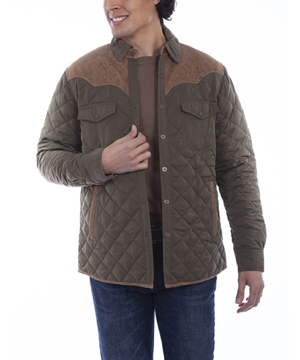 Scully Men's Quilted Canvas Jacket 1 Scully Men's Quilted Canvas Jacket