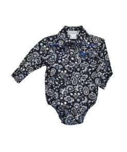 Cowboy Hardware Infant Boys' Paisley Snap Onesie