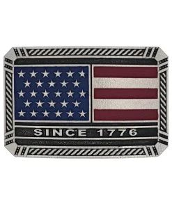 Montana Silversmiths American Flag Attitude Belt Buckle