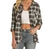 Rock & Roll Cowgirl Women's Plaid Snap Shirt