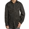 Rock & Roll Cowboy Boys' Paisley Snap Shirt