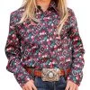 Cruel Girl Girls' Western Snap Shirt