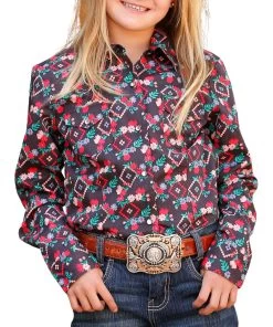 Cruel Girl Girls' Western Snap Shirt