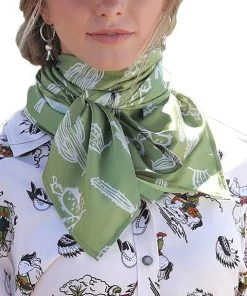 Cruel Girl Women's Cacti Print Wild Rag