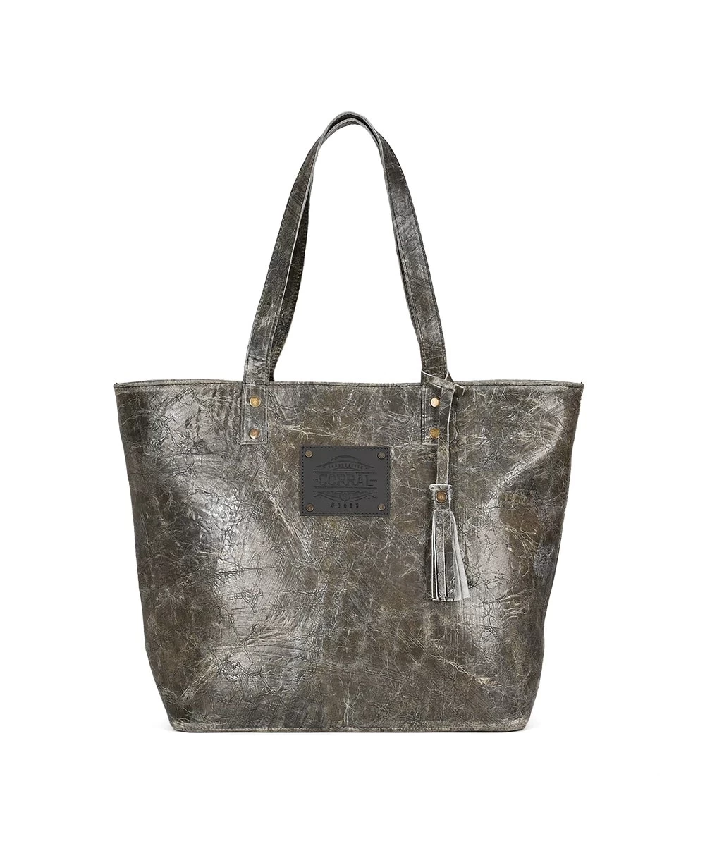 Corral Women's Distressed Leather Tote Bag 1 Corral Women's Distressed Leather Tote Bag