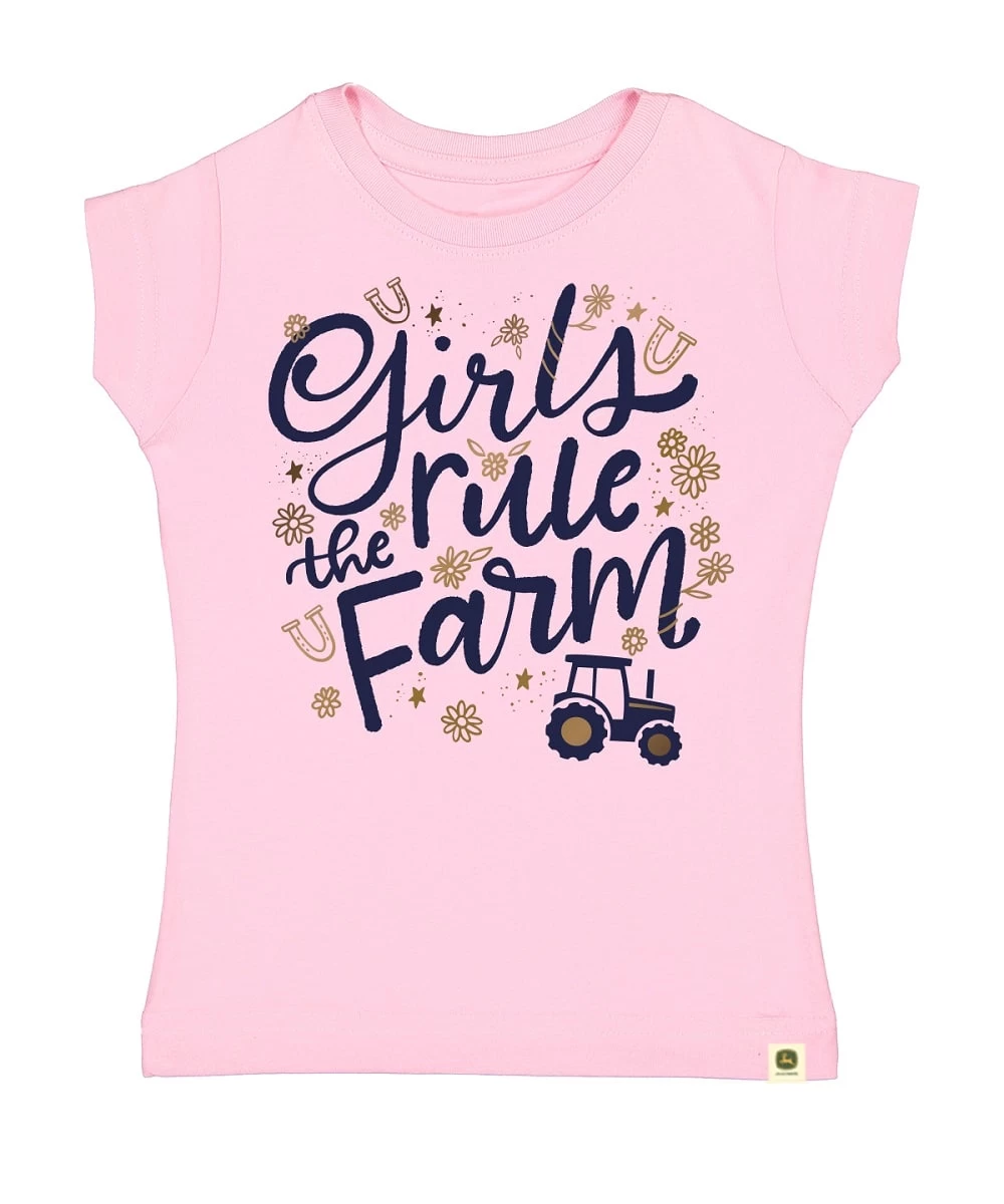 John Deere Girls' Rule The Farm Tee 1 John Deere Girls' Rule The Farm Tee