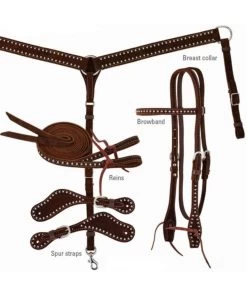 Reinsman Diamond R Spotted Cowboy Tack Set