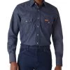 Wrangler Men's Flame Resistant Snap Work Shirt
