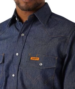Wrangler Men's Flame Resistant Snap Work Shirt -Ariat Store FR12127 c