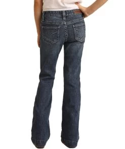 Rock & Roll Cowgirl Girls' Medium Wash Trouser -Ariat Store G5F3715 B