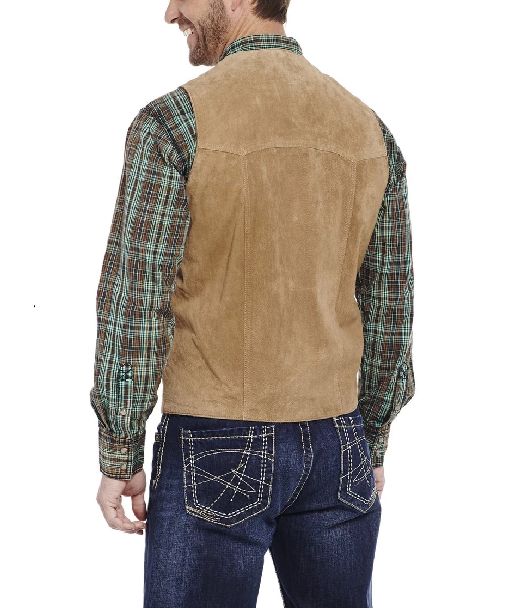 Circle S Men's Cripple Creek Suede Vest 2 Circle S Men's Cripple Creek Suede Vest - Image 2
