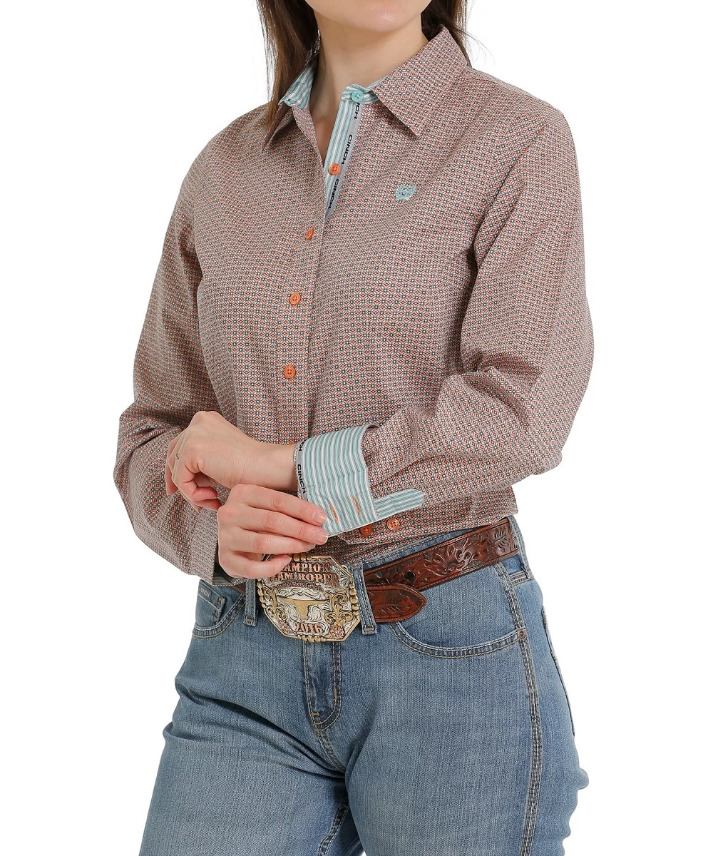 Cinch Women's Geo Print Button Down Shirt 1 Cinch Women's Geo Print Button Down Shirt