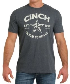 Cinch Men's Denim Tee
