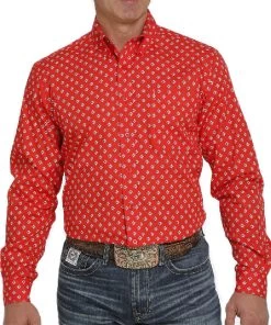 Cinch Men's Geo Print Button Down Shirt