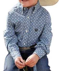 Cinch Boys' Button Down Western Shirt