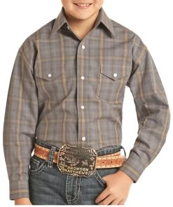 Rock & Roll Cowboy Boys' Western Snap Shirt