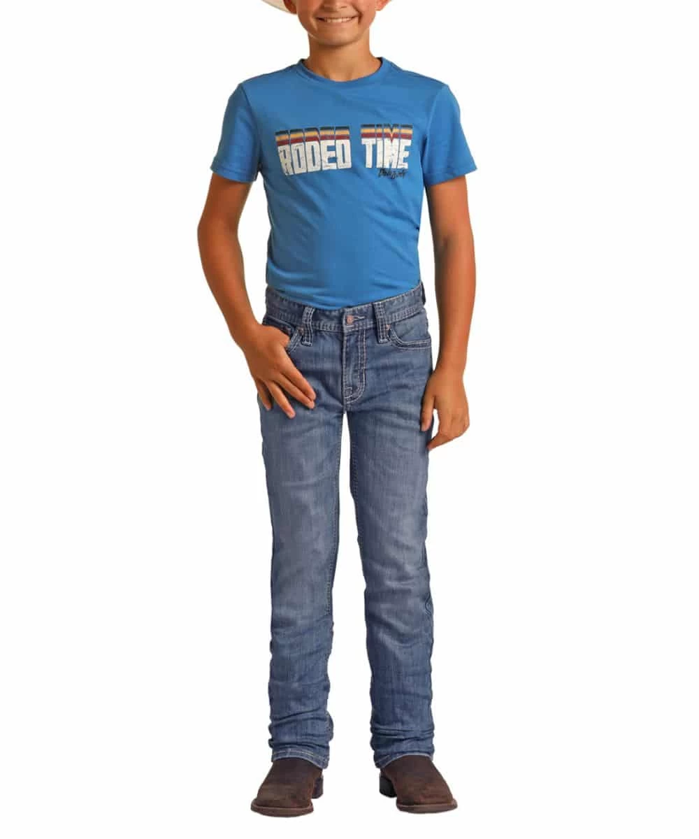 Rock & Roll Cowboy Boys' ReFlex Revolver Jean 1 Rock & Roll Cowboy Boys' ReFlex Revolver Jean