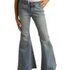 Rock & Roll Cowgirl Girls' Blue Pull On Bell Bottom Jean