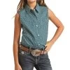 Panhandle Girls' Sleeveless Core Snap Shirt