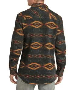 Rock & Roll Cowboy Men's Aztec Shacket -Ariat Store RRMO92R08L b