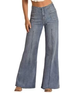 Rock & Roll Cowgirl Women's Palazzo Flare Jean