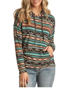 Rock & Roll Cowgirl Women's Aztec Hoodie