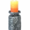 HiEnd Accents Flower Pillar Candle Holder