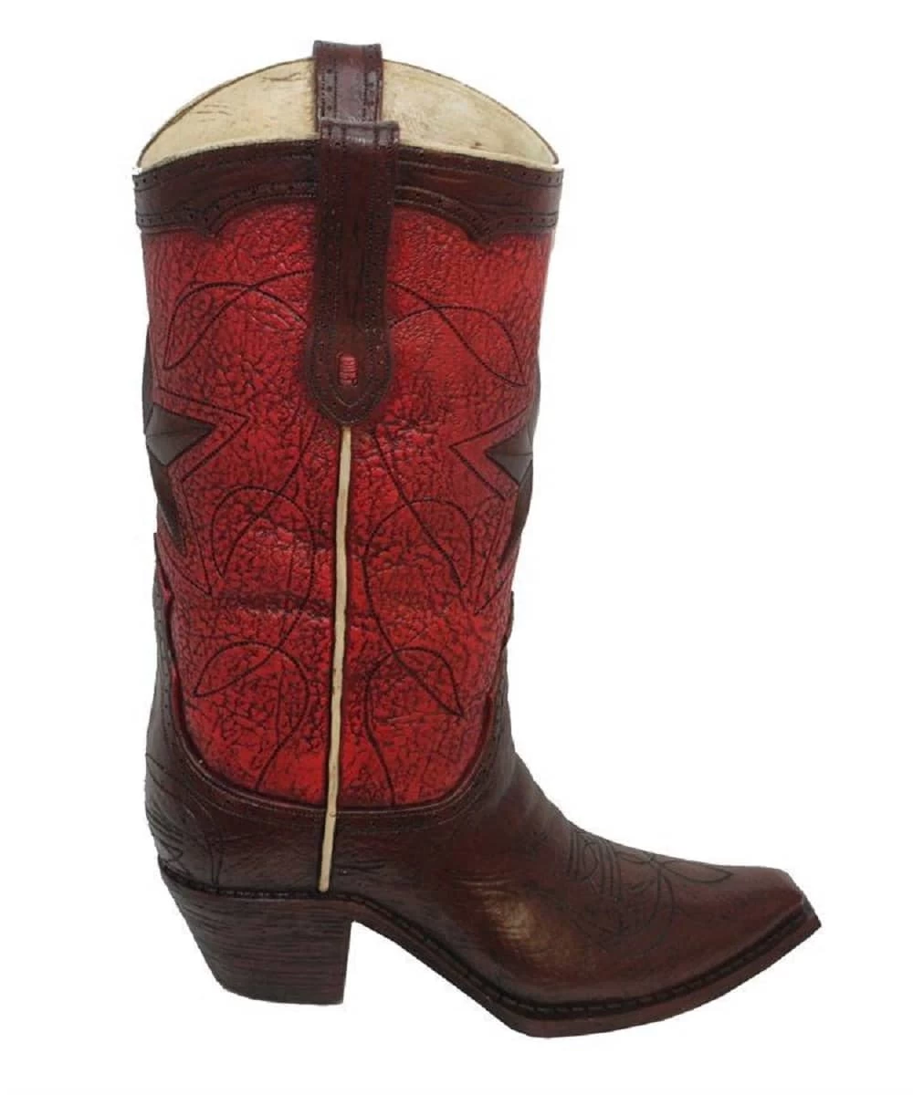 HiEnd Accents Star Cowboy Boot Vase 1 HiEnd Accents Star Cowboy Boot Vase